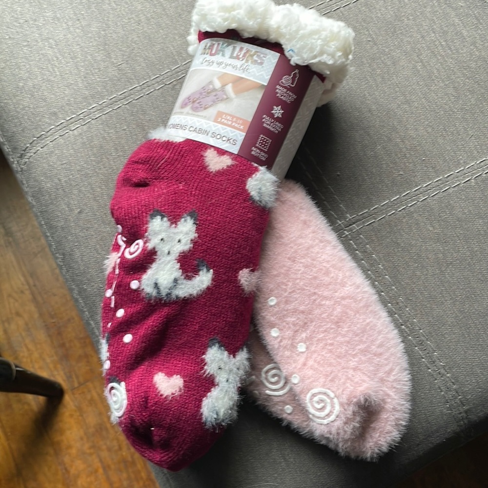 Cozy womens cabin socks size L/XL